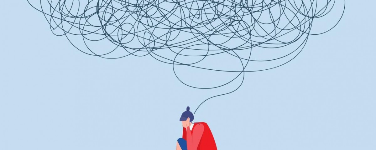 confused-female-with-chaos-in-head-depression-woman-sitting-on-the-floor-young-woman-confused-anxiety-disorder-messy-insanity-vector